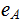 $\QTR{Large}{e_{A}}$