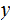 $\QTR{Large}{y}$