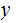 $\QTR{Large}{y}\ $