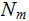 $\QTR{Large}{N_{m}}$